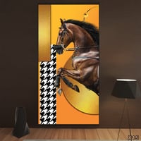 لوحة كانفاس مودرن لفرس عربي