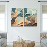 لوحة قطعتين بتصميم مودرن