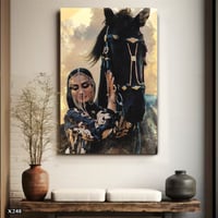 لوحة كانفس بالرسم التجريدي