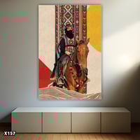 لوحة كانفس خيالة عربية