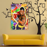 لوحة كانفس ملاكم مايك تايسون