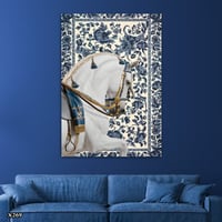 لوحة كانفس خيل بخلفية سجاد