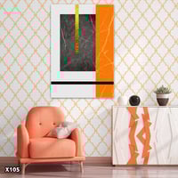 لوحة كانفس رسم تجريدي