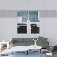 لوحة مربعة 4 قطع رسم تجريدي