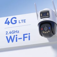 كاميرا ايمو طاقه شمسية عدستين 10 ميجا بكسل AOV Dua...