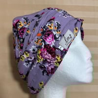 القبعه الدافئه - لون موف مشجر