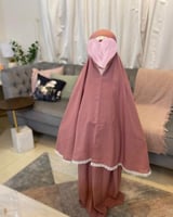 ثوب صلاه بناتي - خمار وتنوره