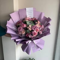 باقة البنفسج مع شكولاتة باتشي