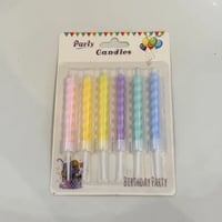 Pastel Color Candles – Set of 6 شموع ألوان الباستي...