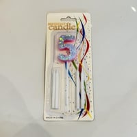 pink number candle شمعة رقم وردية