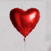 red heart balloon بالون قلب احمر