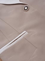 بليزر بلوزة أنيقة بأكمام طويلة وقطع ملونة متباينة