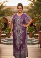 قفطان عربي بنقوش فنية تبرز جمالكِ بكل ثقة تصاميم خ...