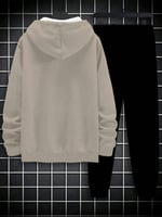 طقم هودي وبنطال بمقاسات كبيرة بألوان الأبيض والأسو...