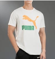 Puma تي شيرت رياضي كاجوال رجالي بياقة مستديرة وأكم...