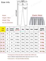 بنطلون قطن رياضي رجالي واسع الساق بتصميم عصري وأني...