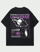 تي شيرت قطني بطباعة في الخلف