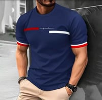 تيشيرت رجالي بطباعة شريط إلكتروني