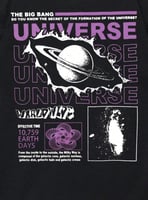 تي شيرت قطني بطباعة في الخلف