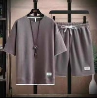 طقم رياضي من قطعتين للرجال تيشيرت مع شورت