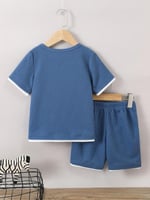 بدلة رياضية صيفية للأولاد، من قماش الشبكية القطنية