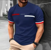 تيشيرت رجالي بطباعة شريط إلكتروني