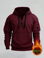 بدلة رياضية رجالية عنابي – هودي نصف سحاب مع بنطال...