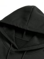 هودي رجالي مخملي دافئ للمقاسات الكبيرة بشعار NASA