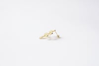 حلق المورينغا من الفضه الخالصه المطلية بالذهب-التص...