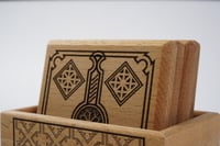 قاعدة أكواب | خشب بنقوش تراثية 3