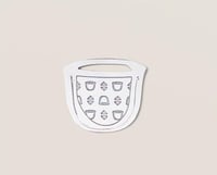 فاصل كتاب فضي | فنجان