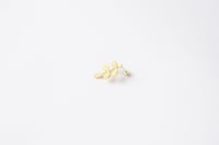 حلق المورينغا من الفضه الخالصه المطلية بالذهب-التص...