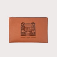 الحجاز حافظة لابتوب جلد - بني