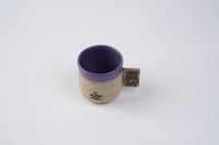 كوب سيراميك |نقوش تراثية | بنفسجي