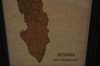 لوحة خريطة مدينة جدة