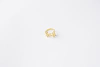 خاتم المورينغا من الفضه الخالصه المطلية بالذهب