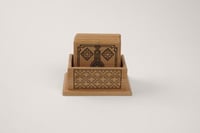 قاعدة أكواب | خشب بنقوش تراثية 3