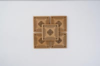 قاعدة أكواب | خشب بنقوش تراثية 1