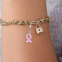 قلادة معدنية للتوعية بسرطان الثدي