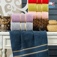 منشفة حمام قطن 100% مطرزة - مقاس 165*90