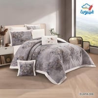 طقم مفرش قطن إيليا وجهين 006