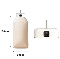 مجفف الملابس القابل للطي مع جهاز تحكم