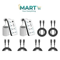 عرض الشحن المنزلي – 2 توصيلة كهربائية + 6 كيابل شح...