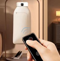 مجفف الملابس القابل للطي مع جهاز تحكم