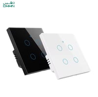 مفتاح ذكي واي فاي 4 منافذ باللمس – متوافق مع Smart...