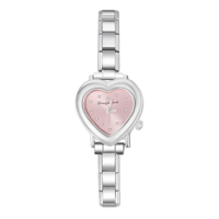 ساعة Viva على شكل قلب بواجهة وردية