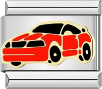 تشارمز فضي سيارة حمراء