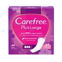 كير فري بلس فوط نسائية يومية حجم كبير بعطر خفيف 64...