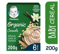 جيربر اورجانيك قمح وشوفان وفانيليا 9*200جرام