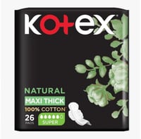 كوتكس فوط صحية طبيعية قطن 100٪ ماكسي سميكة كبيرة 2...
